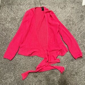 Lafayette 148 pink cardigan 100% linen women’s size petite